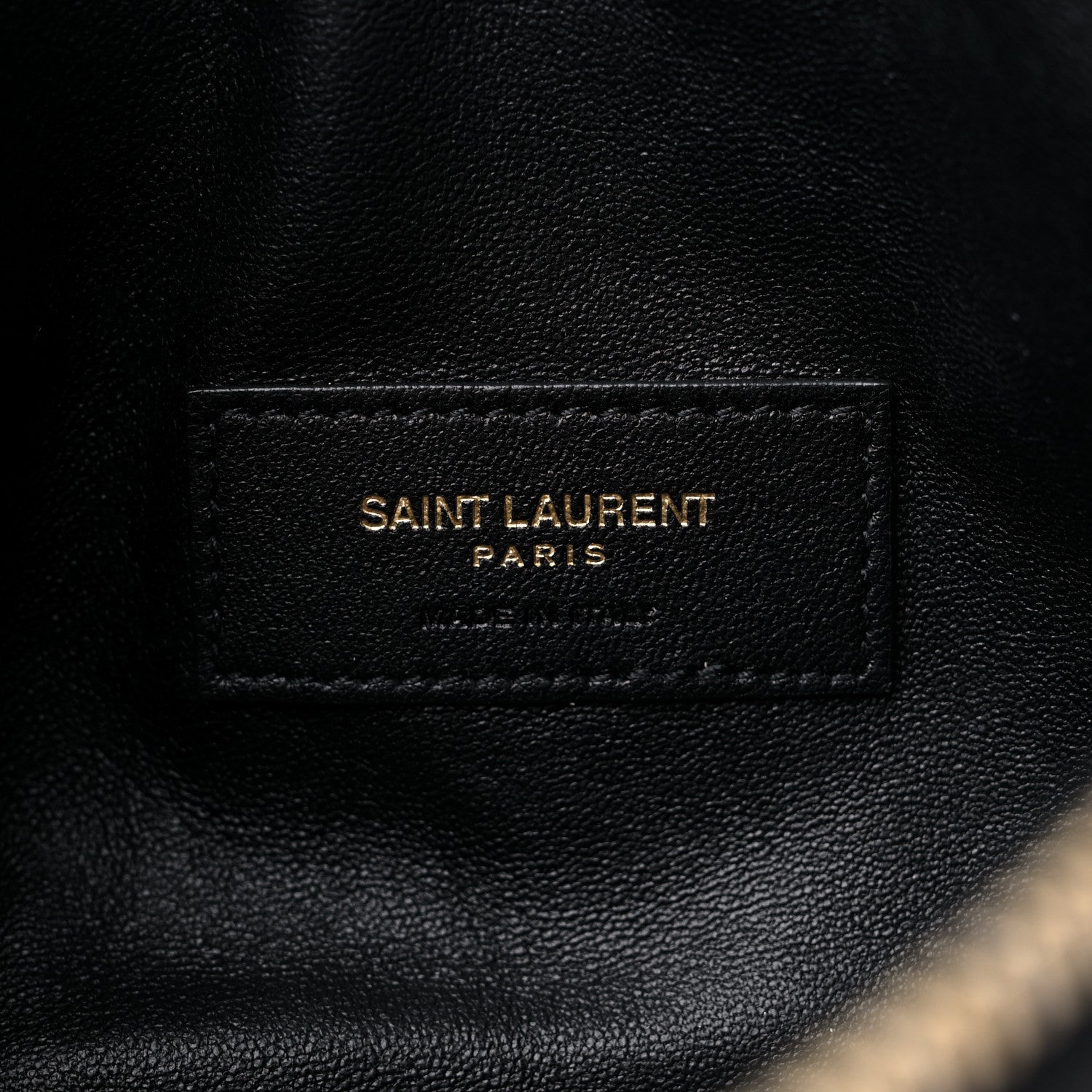 YSL LAMBSKIN QUILTED GABY ZIPPED POUCH CROSSBODY
