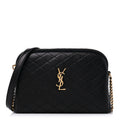 YSL LAMBSKIN QUILTED GABY ZIPPED POUCH CROSSBODY
