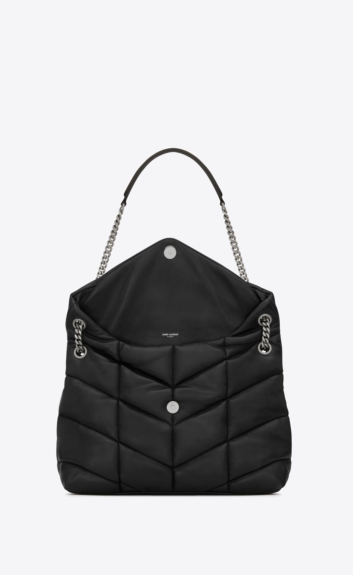 YSL PUFFER LOULOU MEDIUM CHAIN BAG IN QUILTED LAMBSKIN