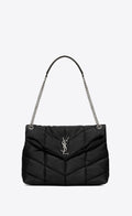 YSL PUFFER LOULOU MEDIUM CHAIN BAG IN QUILTED LAMBSKIN