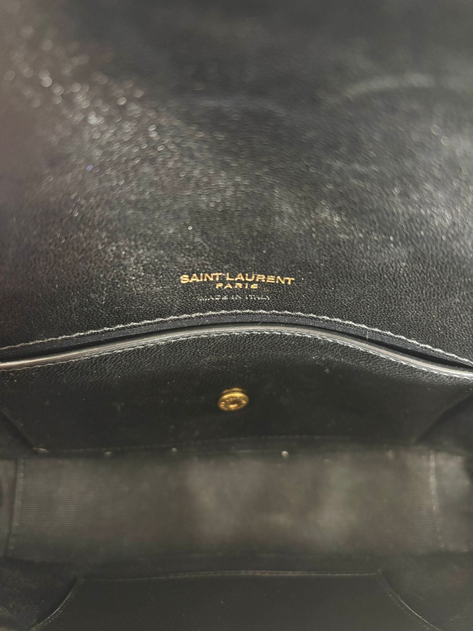 YSL LAMBSKIN QUILTED MONOGRAM MINI LOULOU BAG