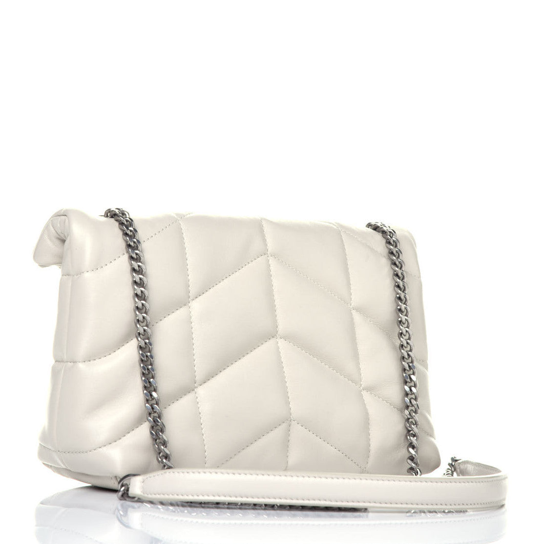 YSL QUILTED LAMBSKIN TOY LOULOU PUFFER SHOULDER BAG