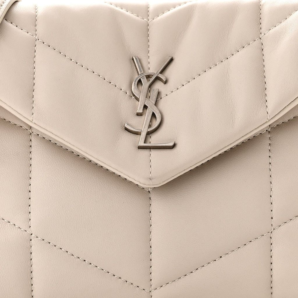 YSL QUILTED LAMBSKIN TOY LOULOU PUFFER SHOULDER BAG