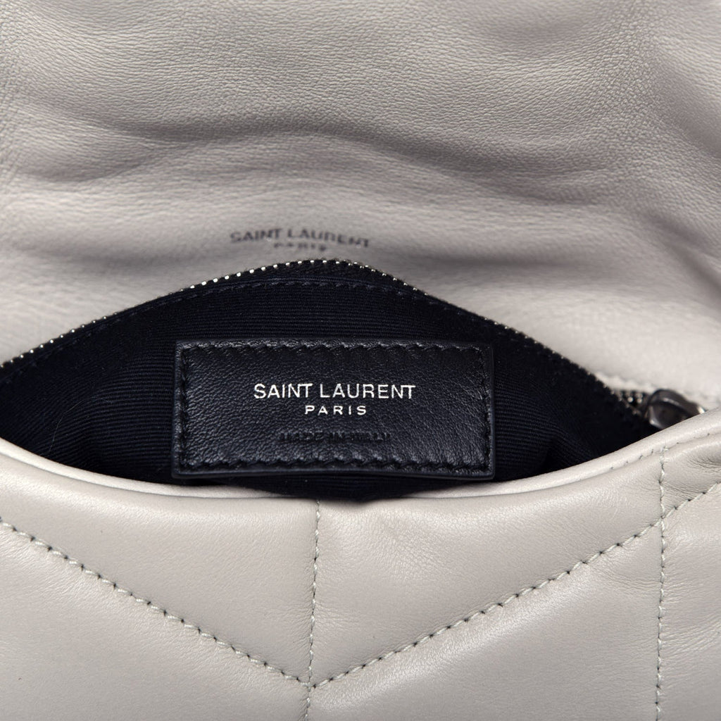 YSL QUILTED LAMBSKIN TOY LOULOU PUFFER SHOULDER BAG