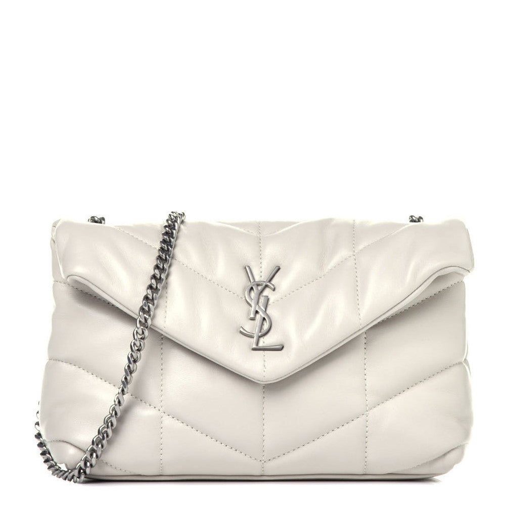 YSL QUILTED LAMBSKIN TOY LOULOU PUFFER SHOULDER BAG