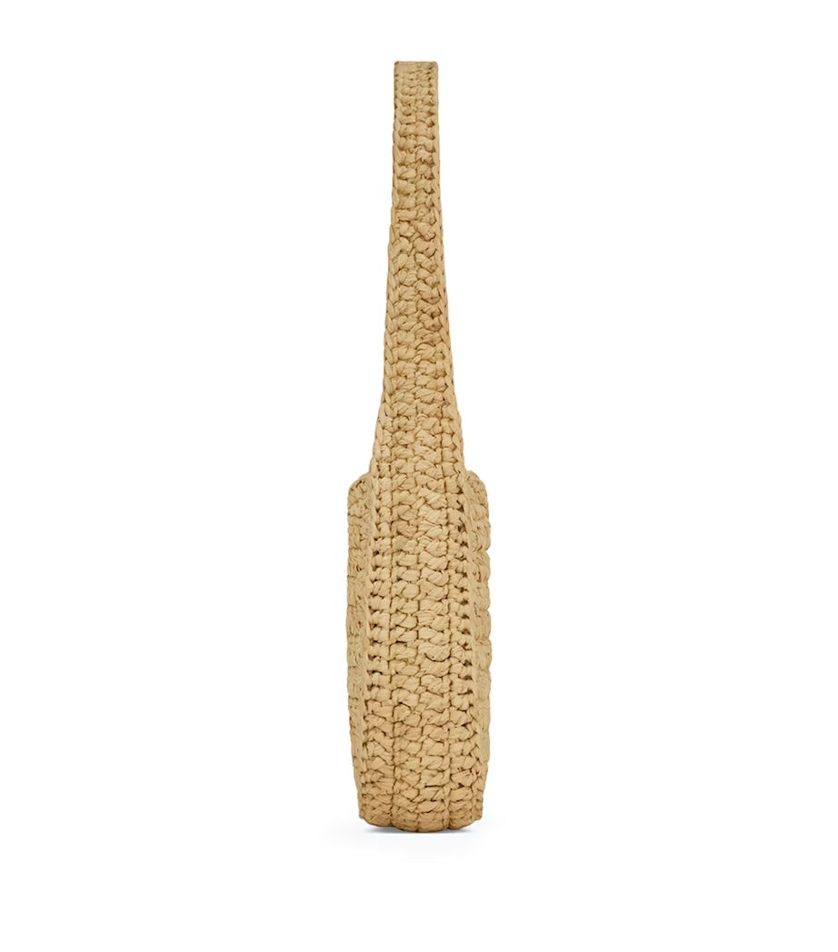 YSL LE 5 À 7 MINI RAFFIA HOBO SHOULDER BAG