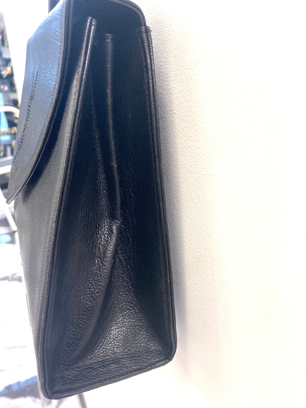 YSL TOP HANDLE LEATHER KELLY SATCHEL