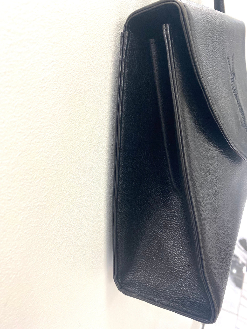 YSL TOP HANDLE LEATHER KELLY SATCHEL