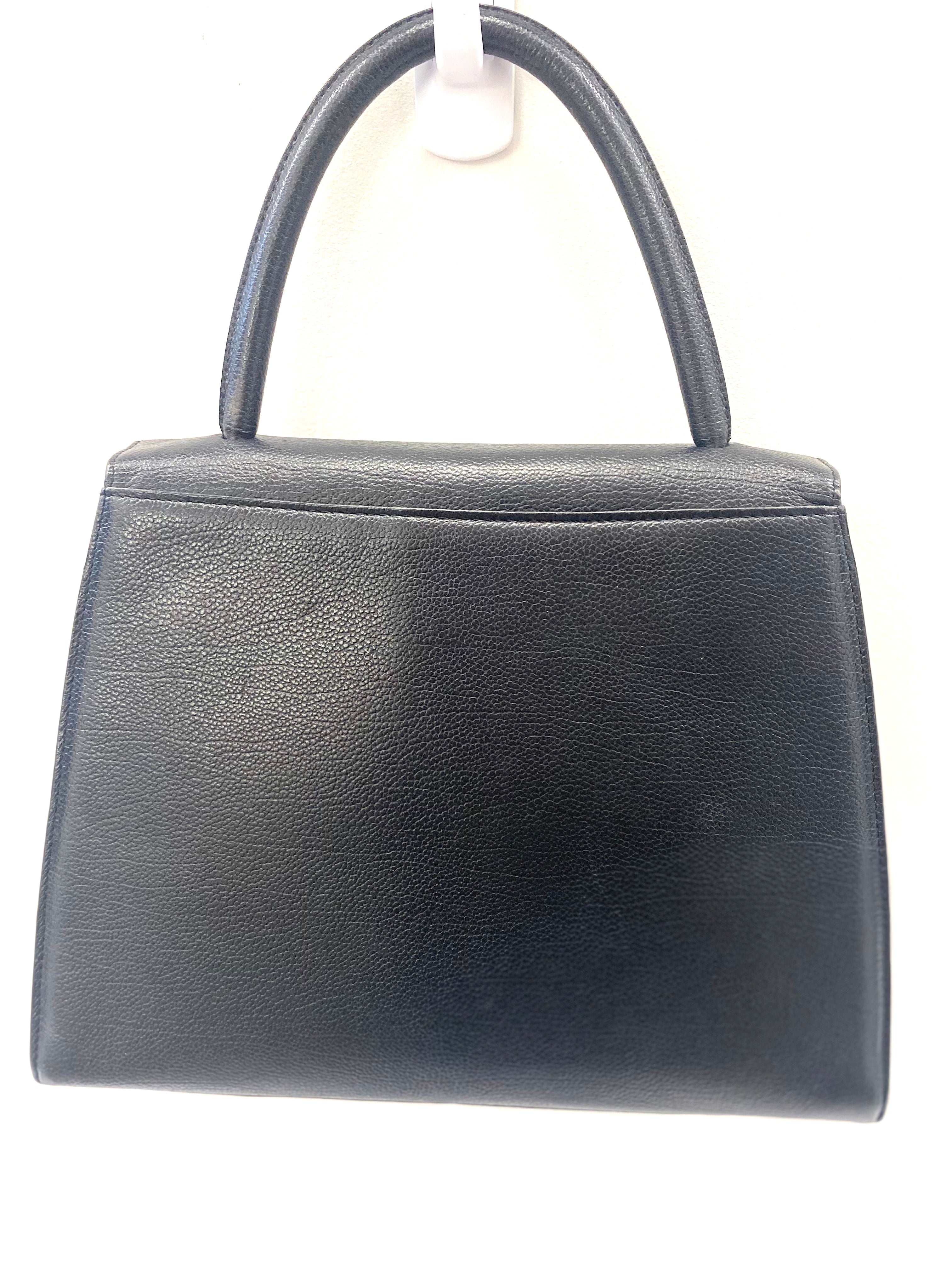 YSL TOP HANDLE LEATHER KELLY SATCHEL