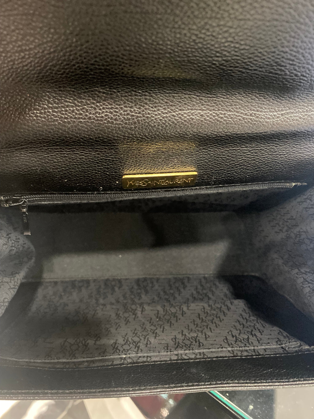 YSL TOP HANDLE LEATHER KELLY SATCHEL