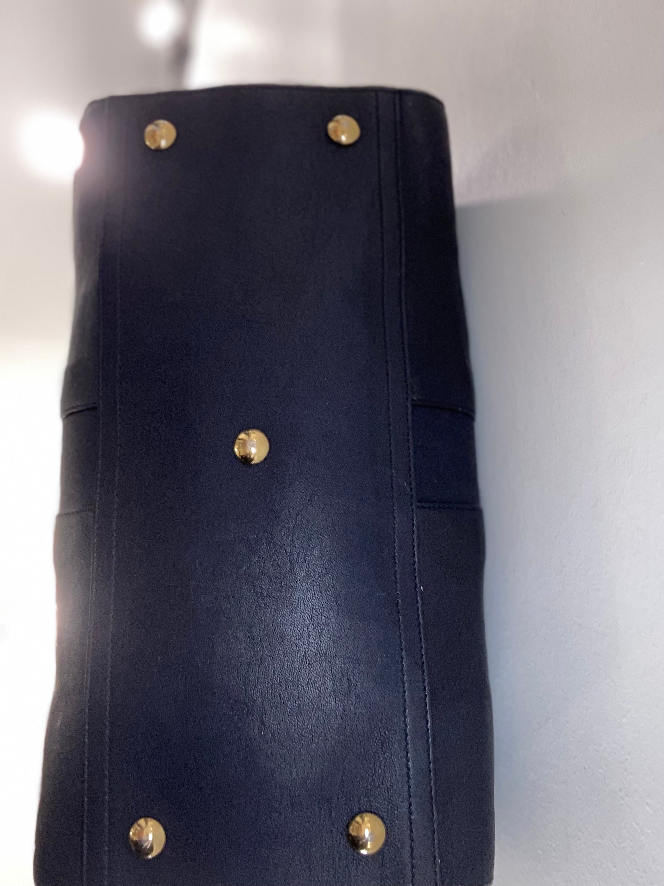 YSL LEATHER MEDIUM Y CABAS CHYC TOTE BAG