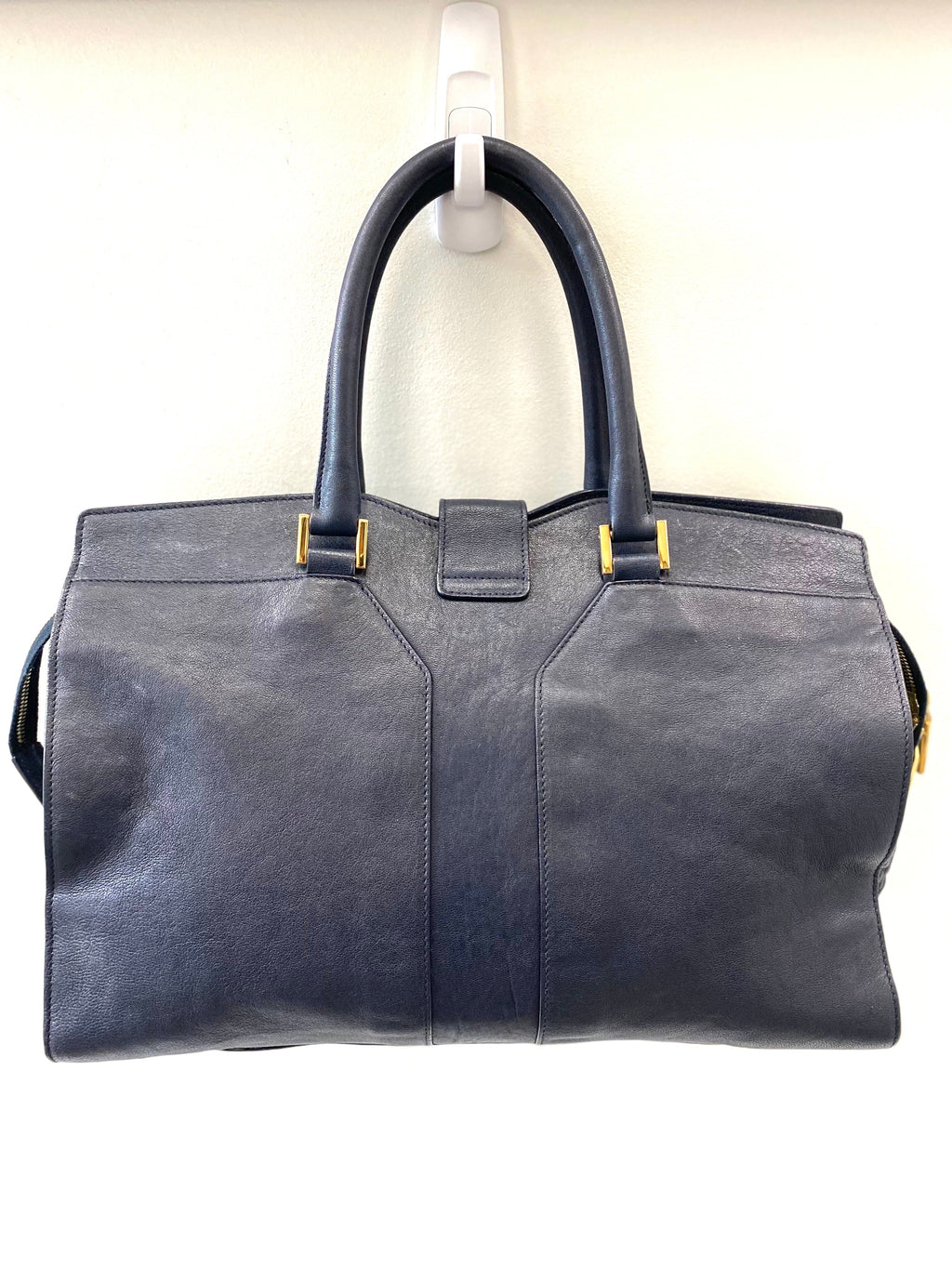 YSL LEATHER MEDIUM Y CABAS CHYC TOTE BAG