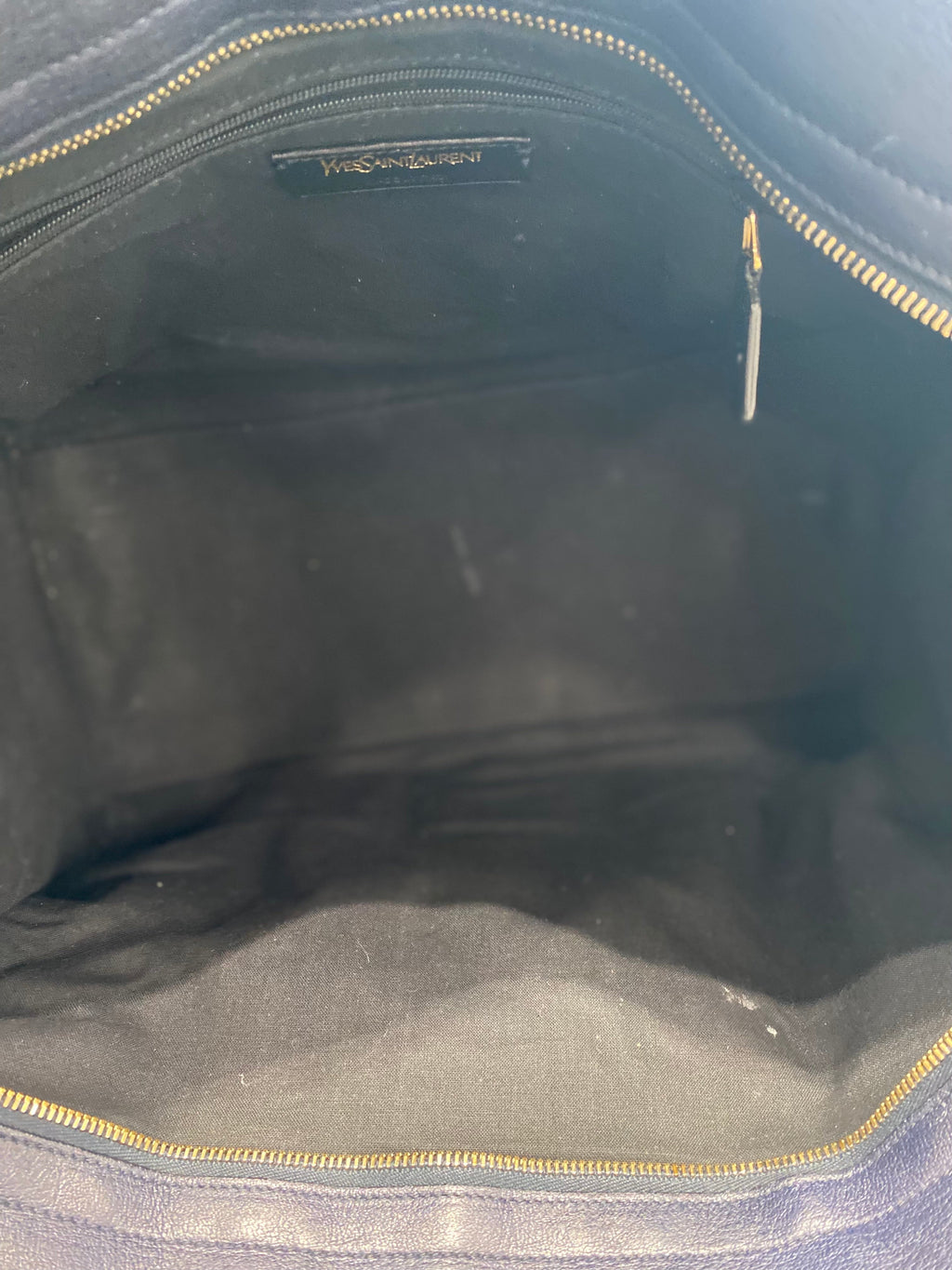 YSL LEATHER MEDIUM Y CABAS CHYC TOTE BAG