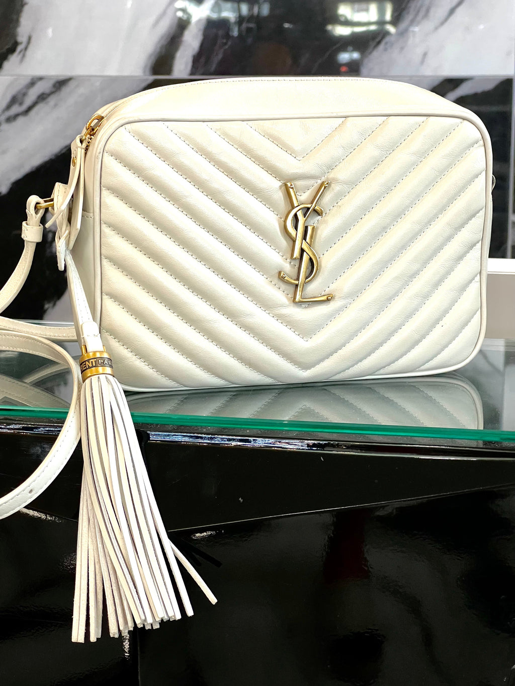 YSL LOU CAMERA LEATHER CROSSBODY BAG
