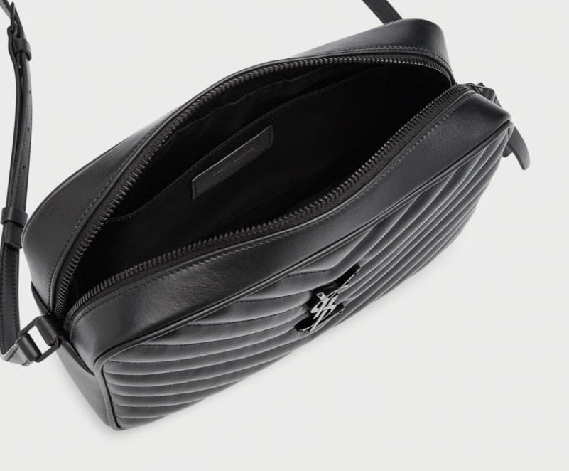 YSL LOU MEDIUM CAMERA BAG IN QUILTED LEATHER