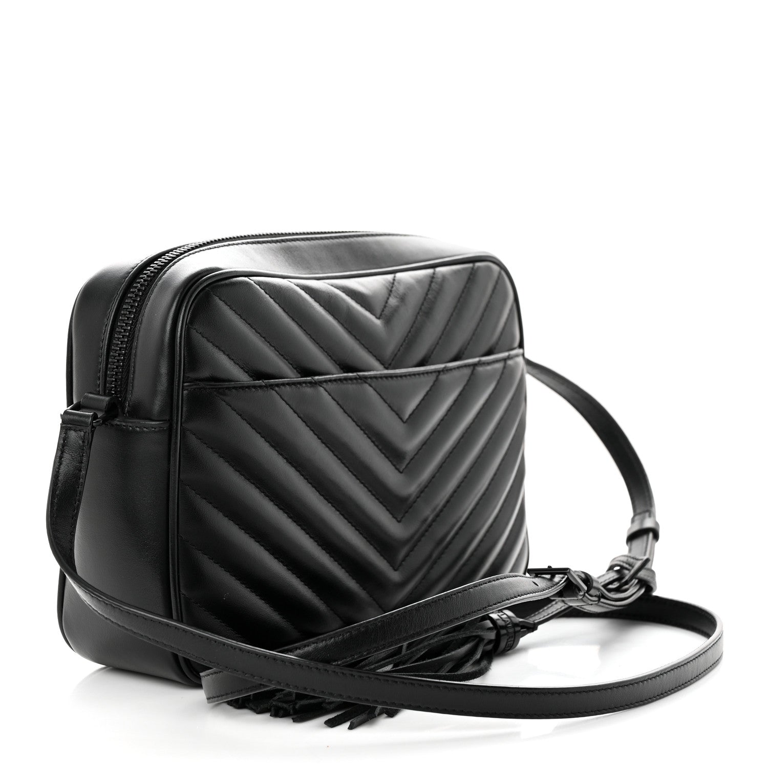 SAINT LAURENT LOU QUILTED CALFSKIN YSL CAMERA CROSSBODY BAG