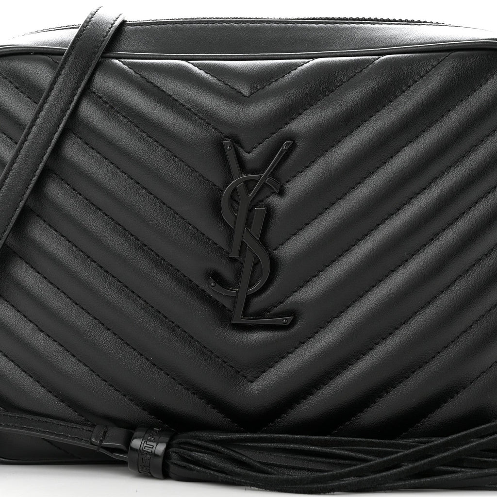 SAINT LAURENT LOU QUILTED CALFSKIN YSL CAMERA CROSSBODY BAG