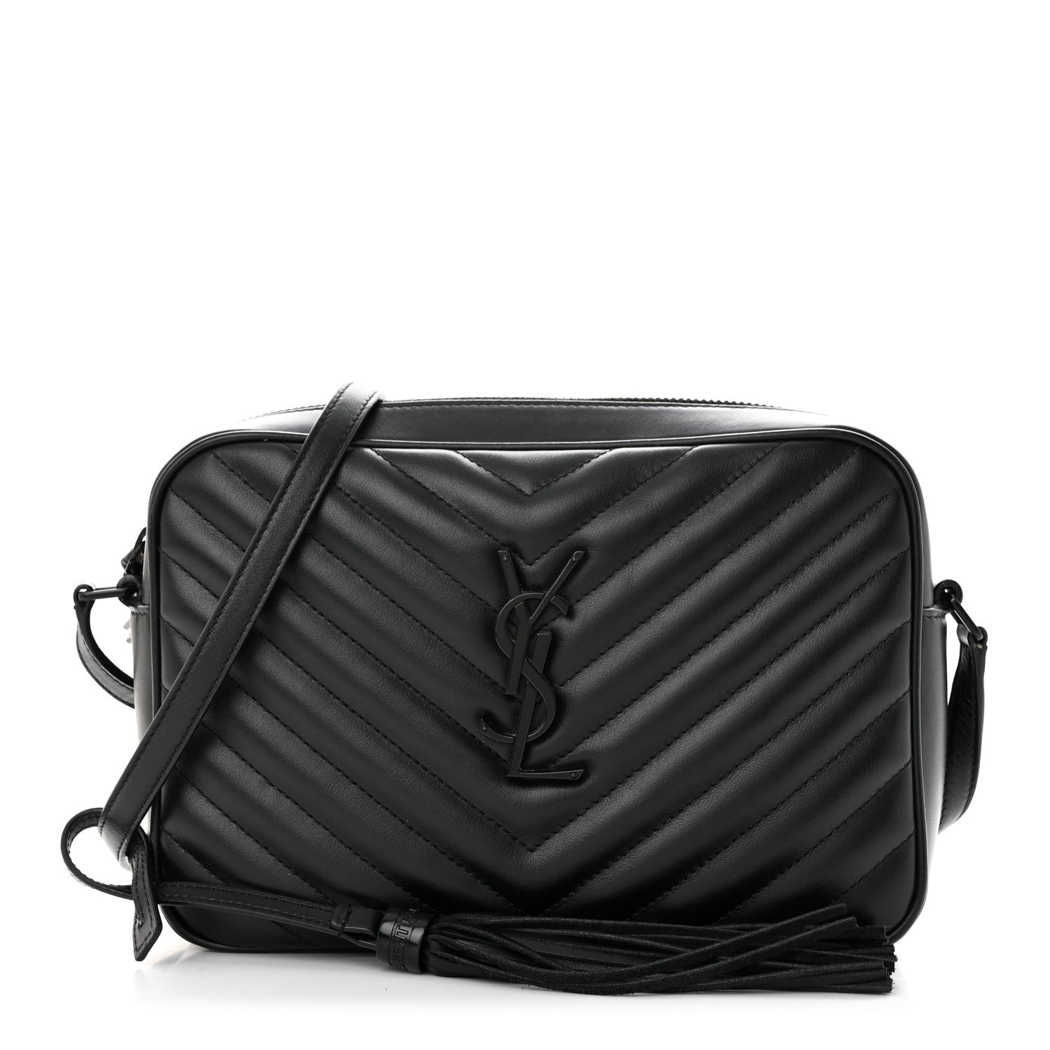 SAINT LAURENT LOU QUILTED CALFSKIN YSL CAMERA CROSSBODY BAG