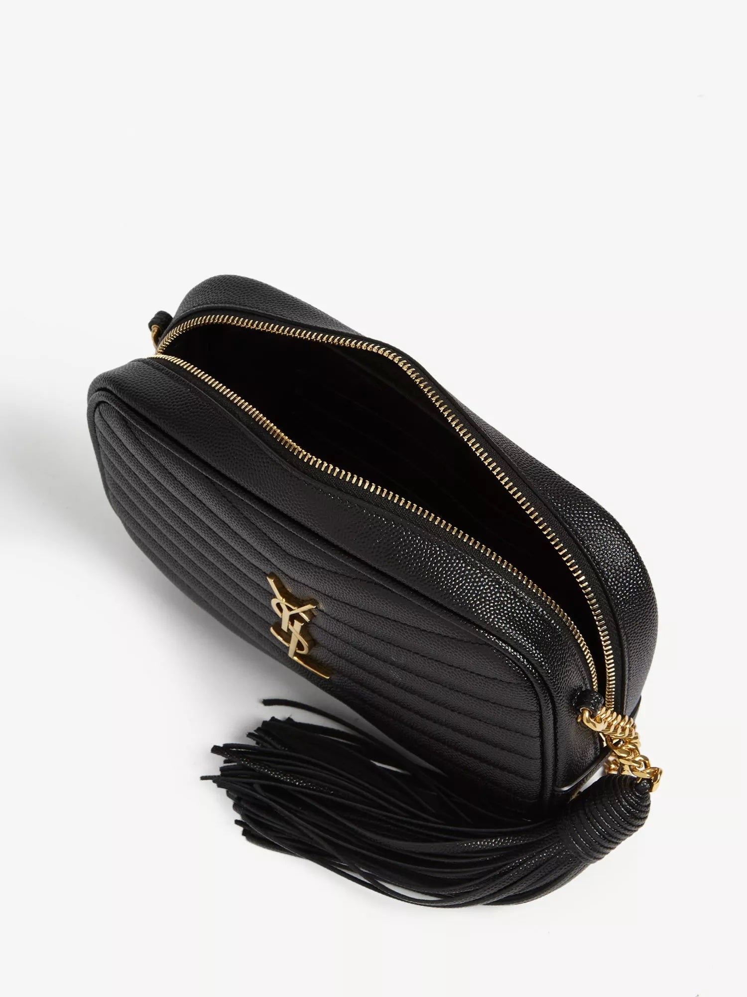 YSL LOU MINI GRAIN DE POUDRE CAMERA CROSSBODY BAG