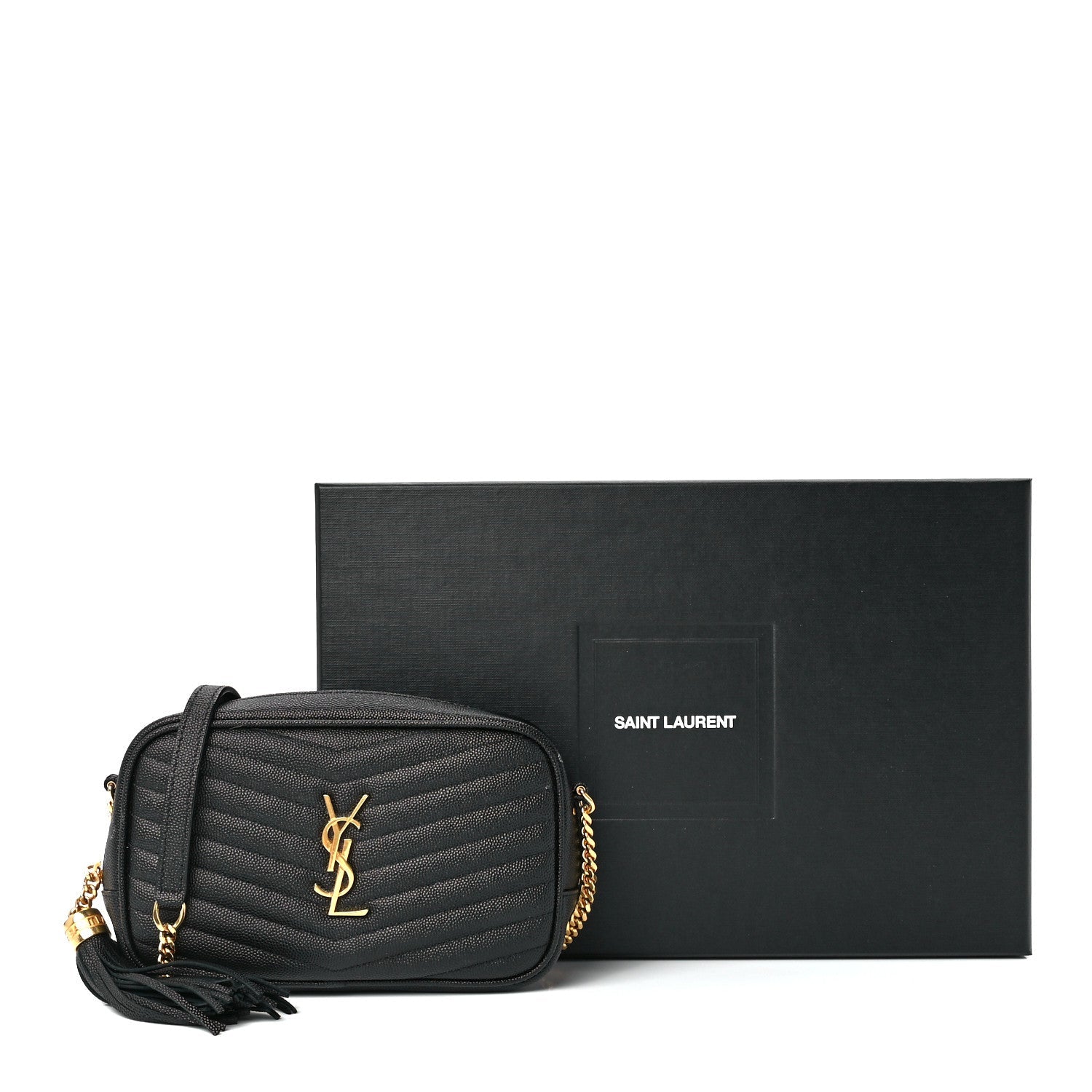 YSL LOU MINI GRAIN DE POUDRE CAMERA CROSSBODY BAG