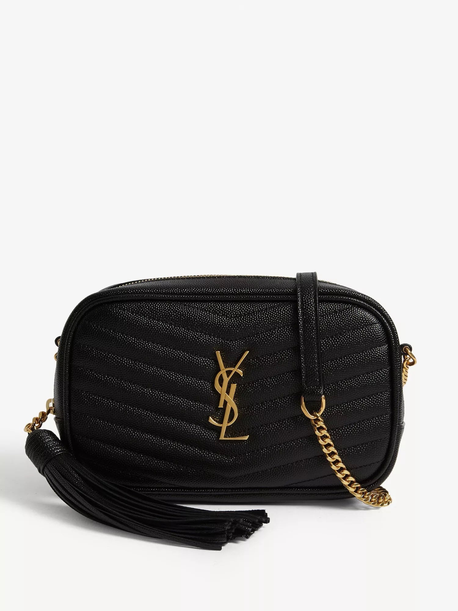 YSL LOU MINI GRAIN DE POUDRE CAMERA CROSSBODY BAG