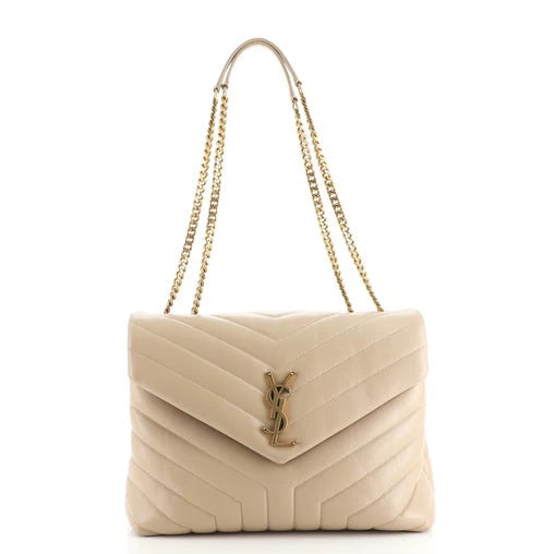 YSL LOULOU MATELASSE CHEVRON MEDIUM LEATHER BAG