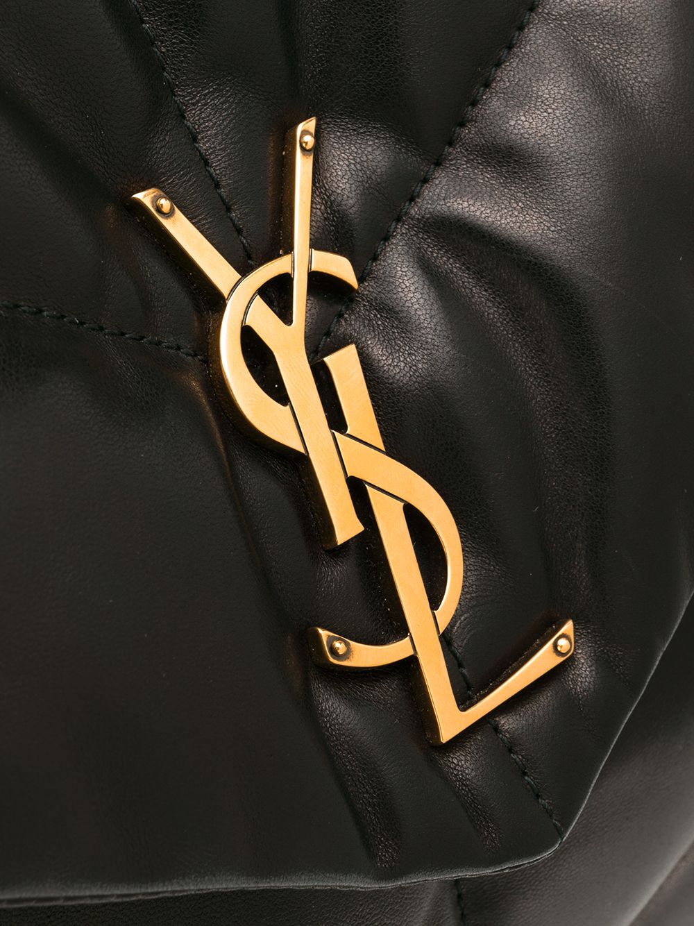 YSL LOULOU MEDIUM QUILTED PUFFER LEATHER SHOULDER BAG