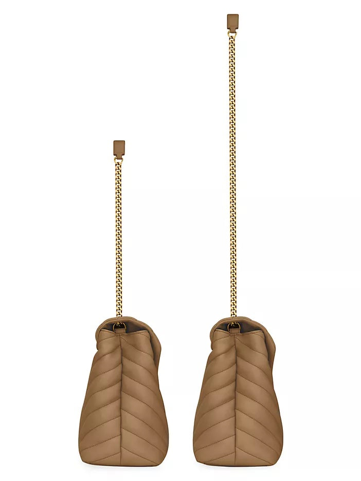 YSL LOULOU QUILTED SUEDE MEDIUM SHOULDER BAG