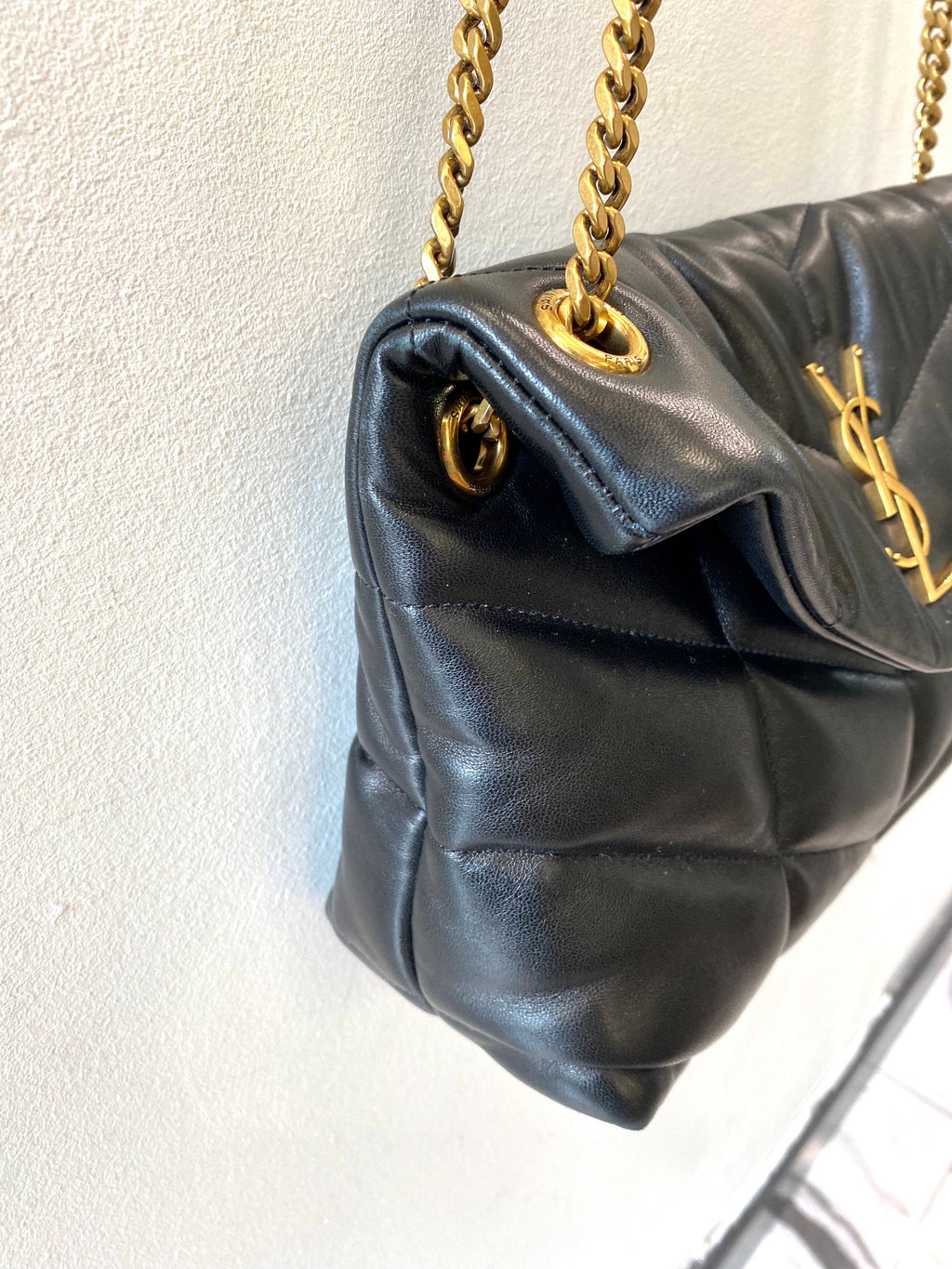 SAINT LAURENT PUFFER LOULOU SHOULDER BAG