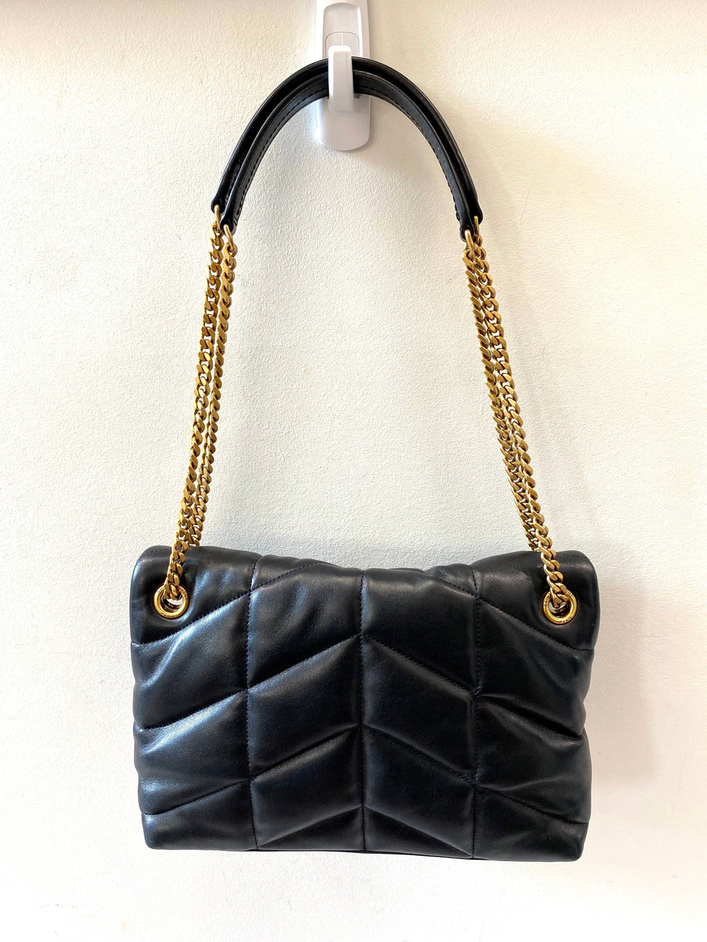 SAINT LAURENT PUFFER LOULOU SHOULDER BAG