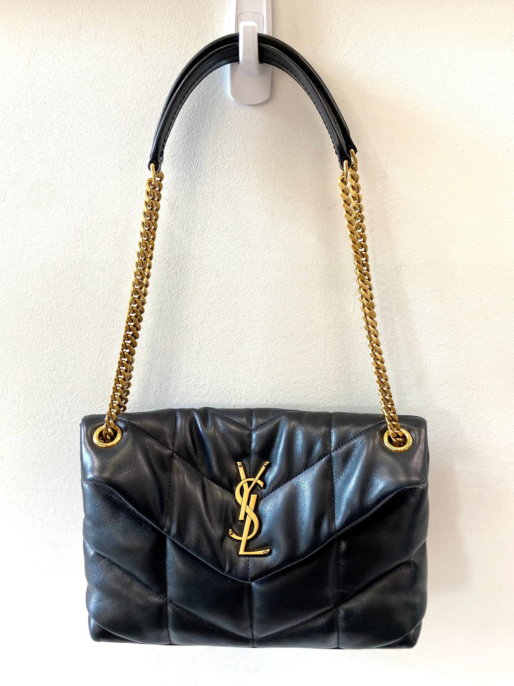 SAINT LAURENT PUFFER LOULOU SHOULDER BAG