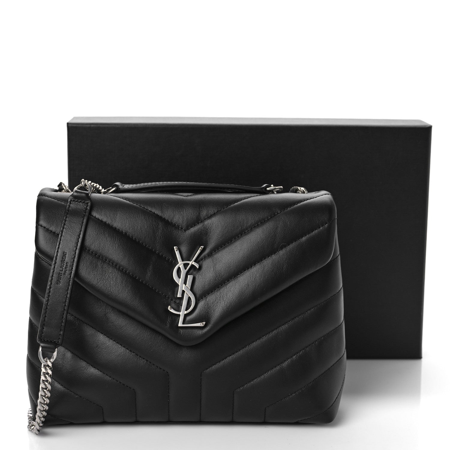 YSL QUILTED CALFSKIN SMALL LOULOU SHOULDER BAG