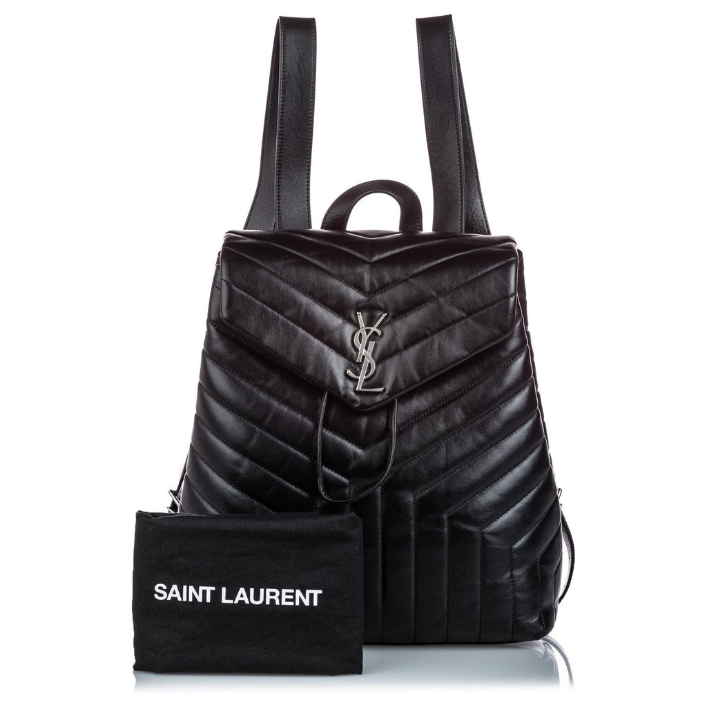 YSL QUILTED CALFSKIN LEATHER MEDIUM LOU LOU BACKPACK
