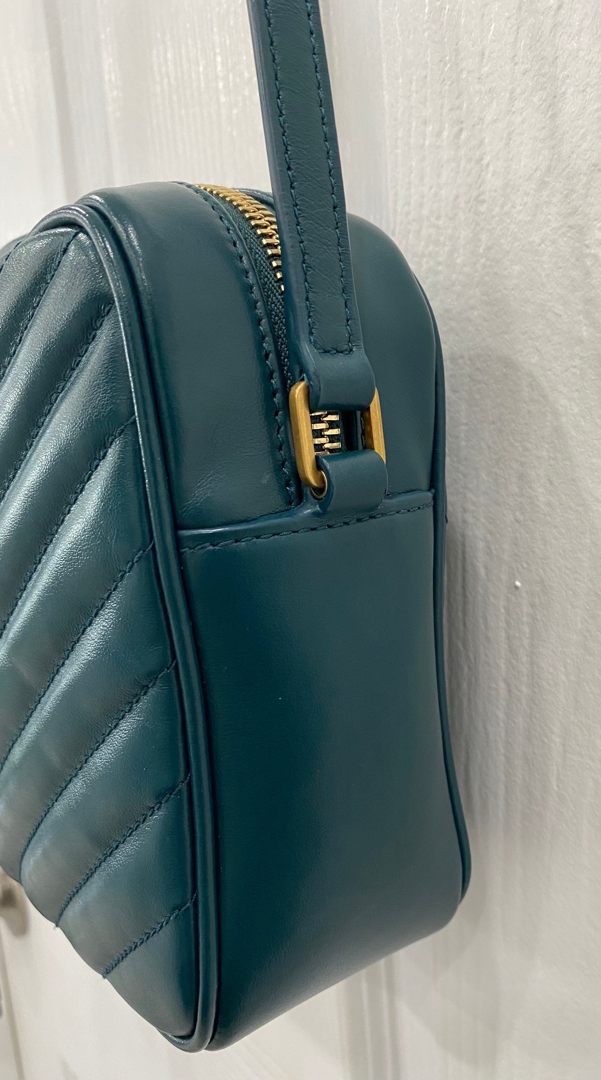 SAINT LAURENT MEDIUM LOU CALFSKIN CAMERA BAG