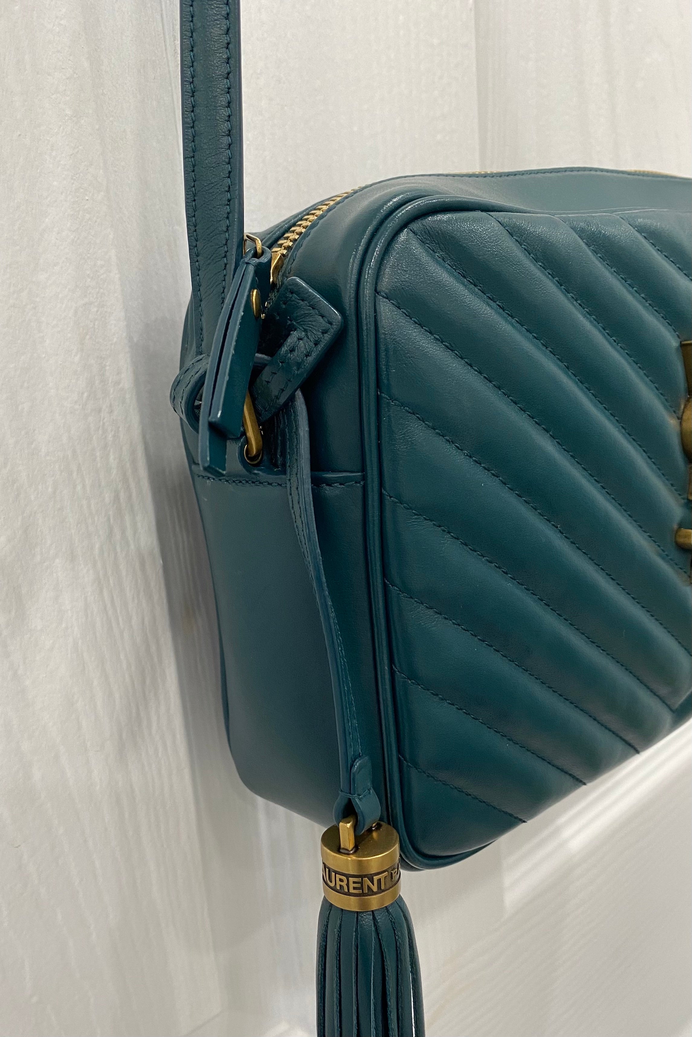 SAINT LAURENT MEDIUM LOU CALFSKIN CAMERA BAG