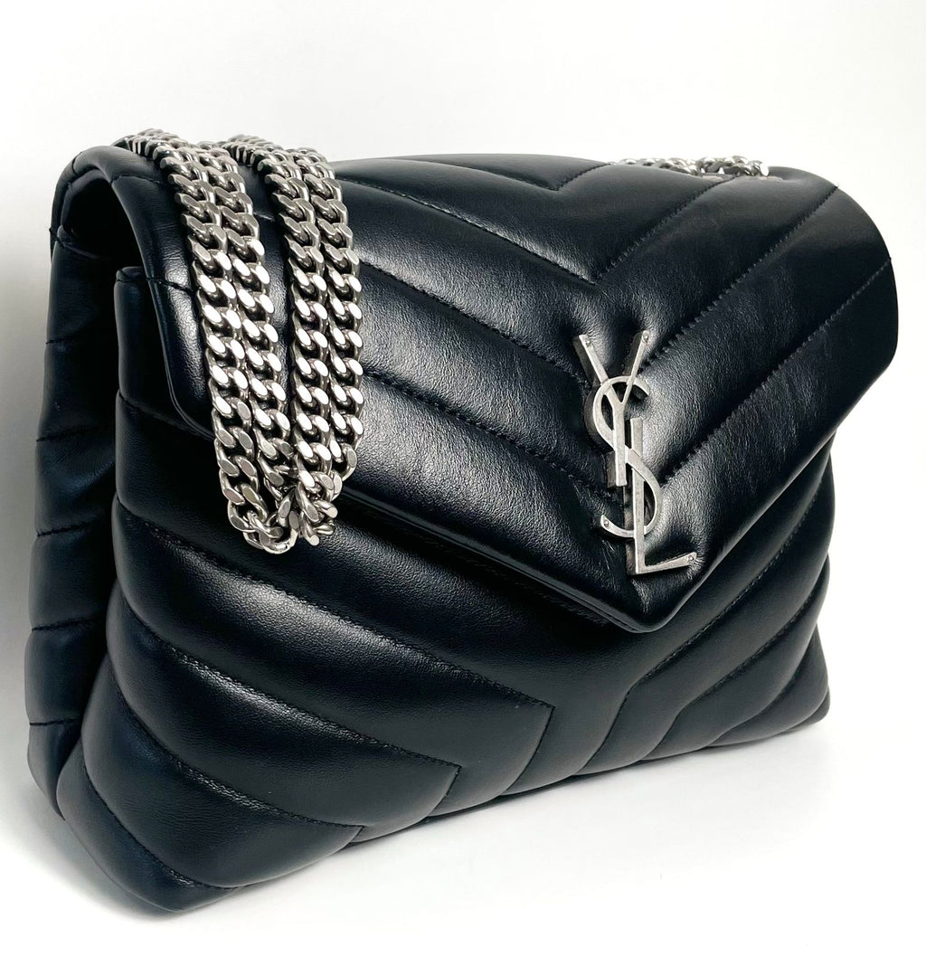 YVES SAINT LAURENT LOULOU MEDIUM CALFSKIN QUILTED SHOULDER BAG