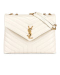 YSL MEDIUM LOULOU CALFSKIN LEATHER CHAIN BAG