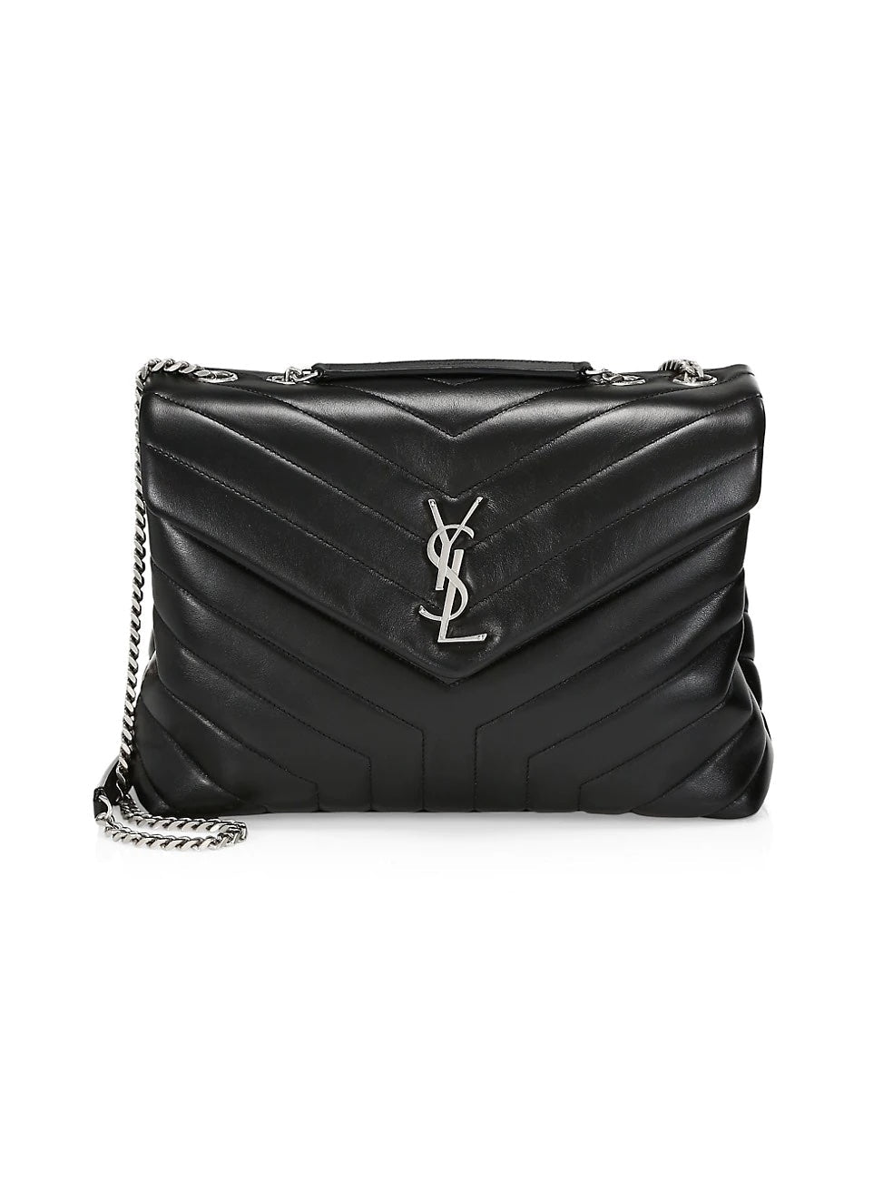 YSL MEDIUM LOULOU MATELASSE LEATHER SHOULDER BAG