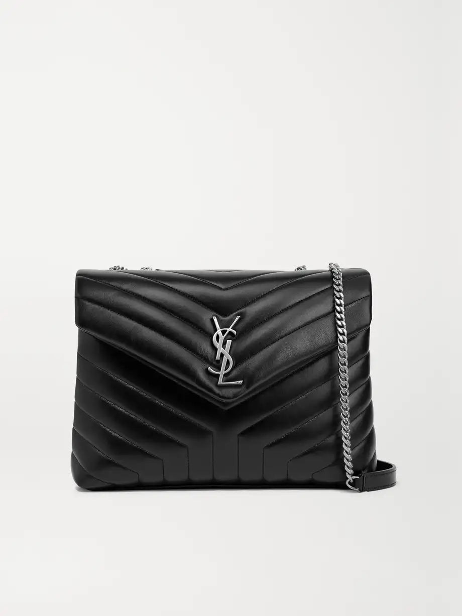 YSL MEDIUM LOULOU MATELASSE LEATHER SHOULDER BAG