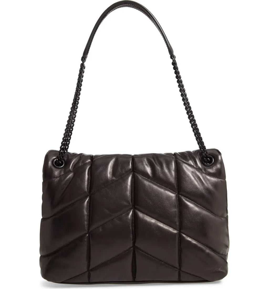 YSL LOULOU QUILTED PUFFER LEATHER MEDIUM SHOULDER BAG