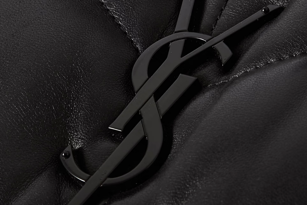 YSL LOULOU MEDIUM QUILTED PUFFER LEATHER SHOULDER BAG