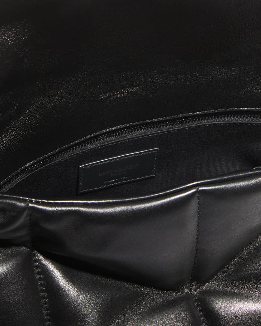 YSL LOULOU MEDIUM QUILTED PUFFER LEATHER SHOULDER BAG