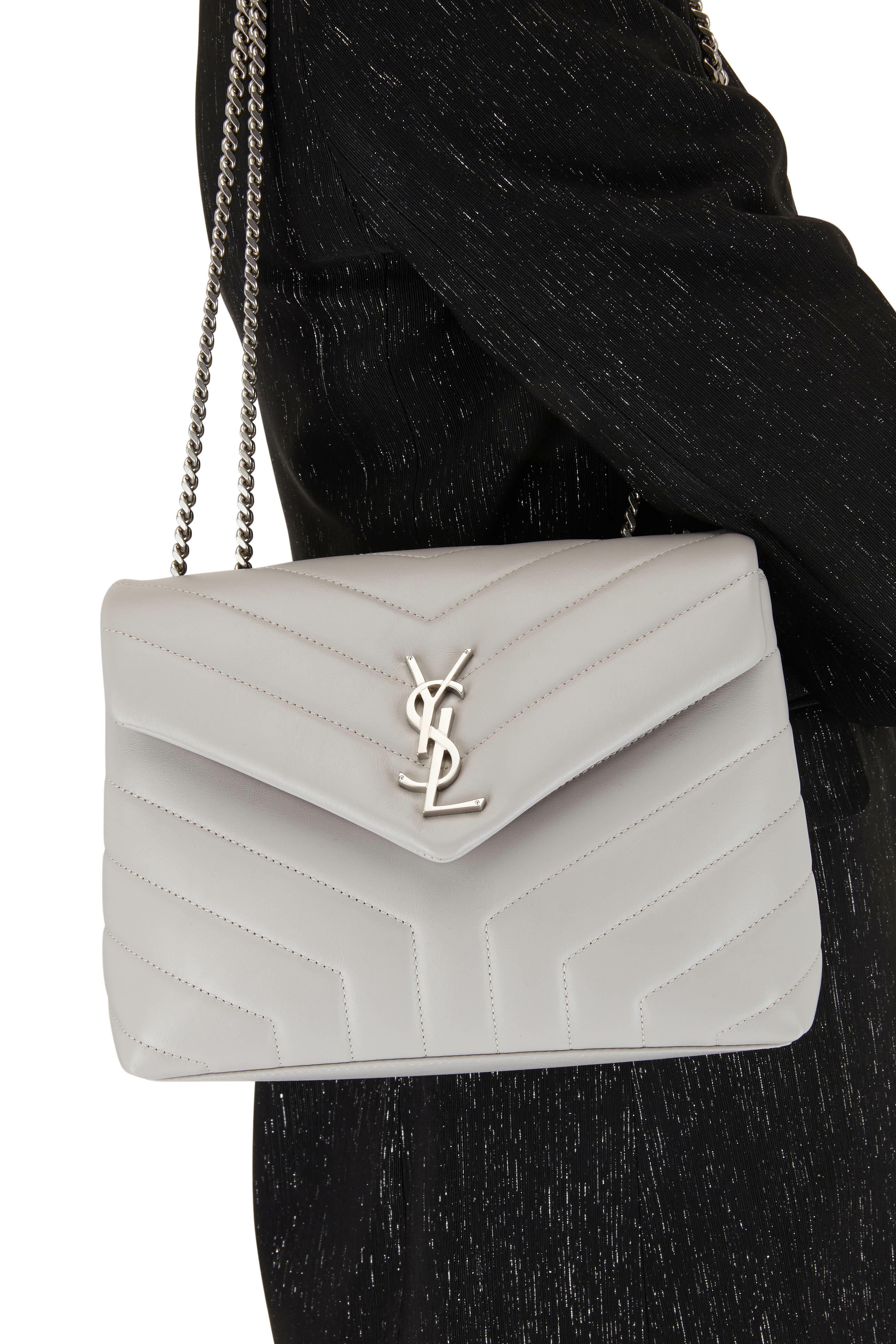YSL MONOGRAM Y QUILTED CALFSKIN MATELASSE MEDIUM LOULOU SHOULDER BAG