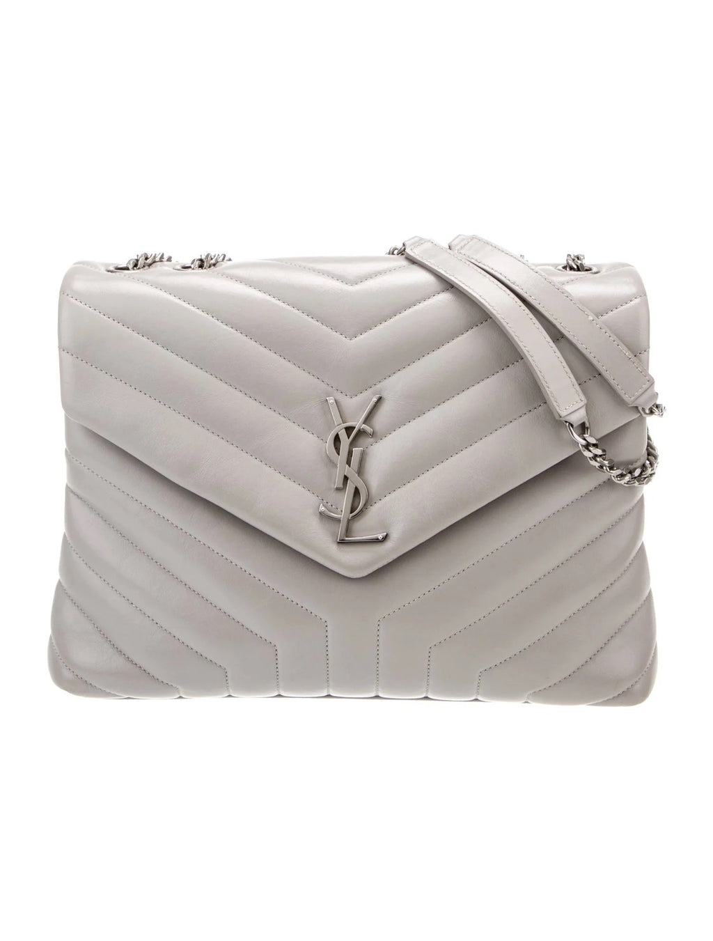 YSL MONOGRAM Y QUILTED CALFSKIN MATELASSE MEDIUM LOULOU SHOULDER BAG