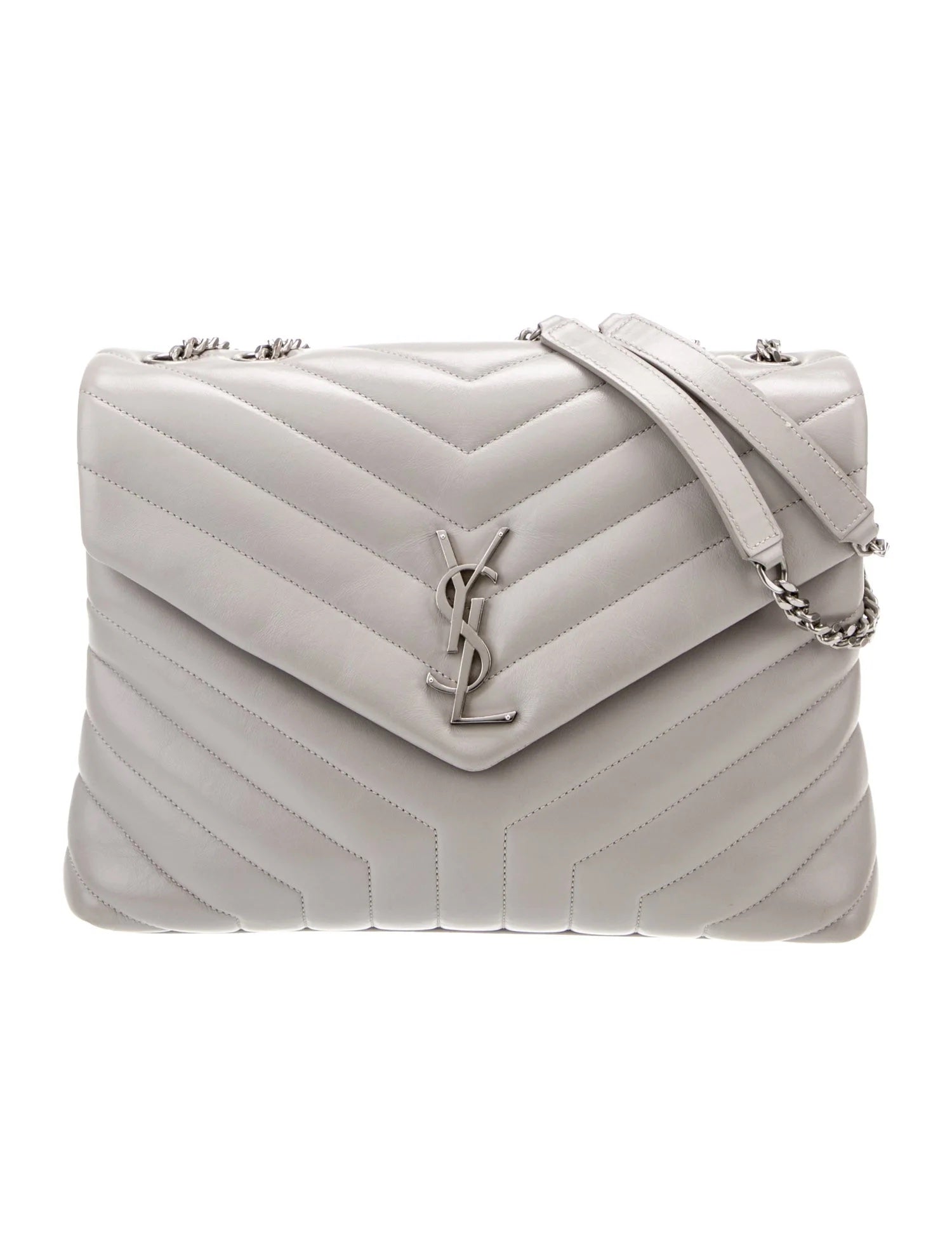 YSL MONOGRAM Y QUILTED CALFSKIN MATELASSE MEDIUM LOULOU SHOULDER BAG