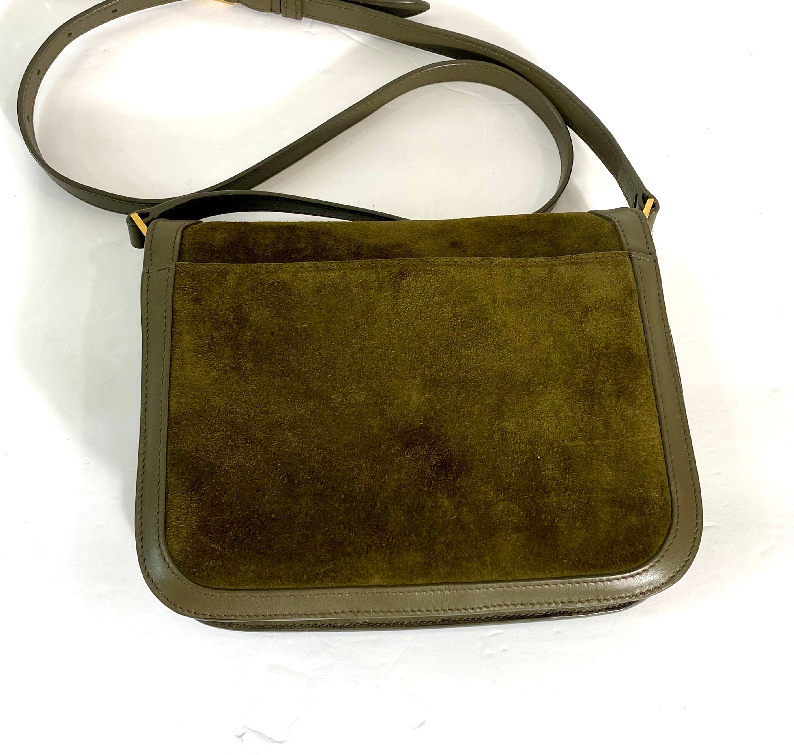 YSL SUEDE CALFSKIN SOLFERINO MEDIUM CROSSBODY BAG