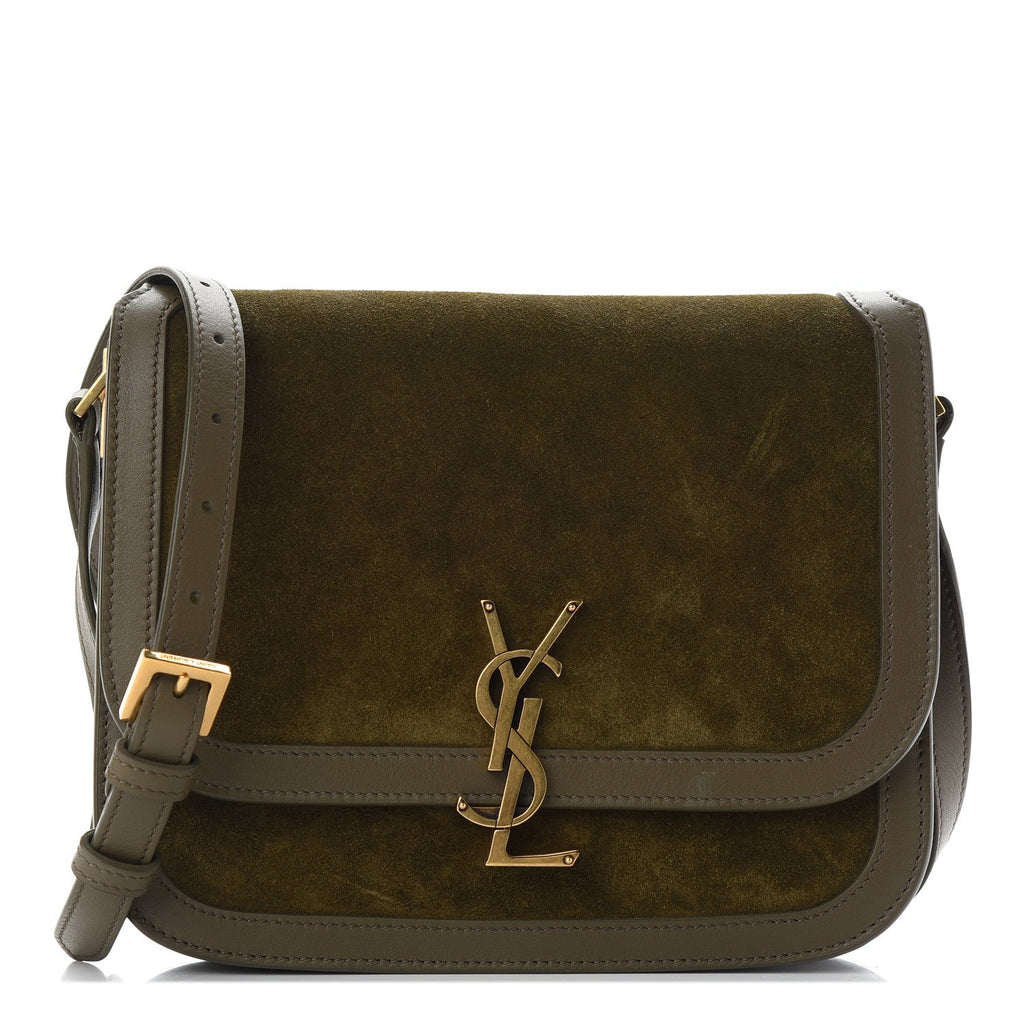 YSL SUEDE CALFSKIN SOLFERINO MEDIUM CROSSBODY BAG