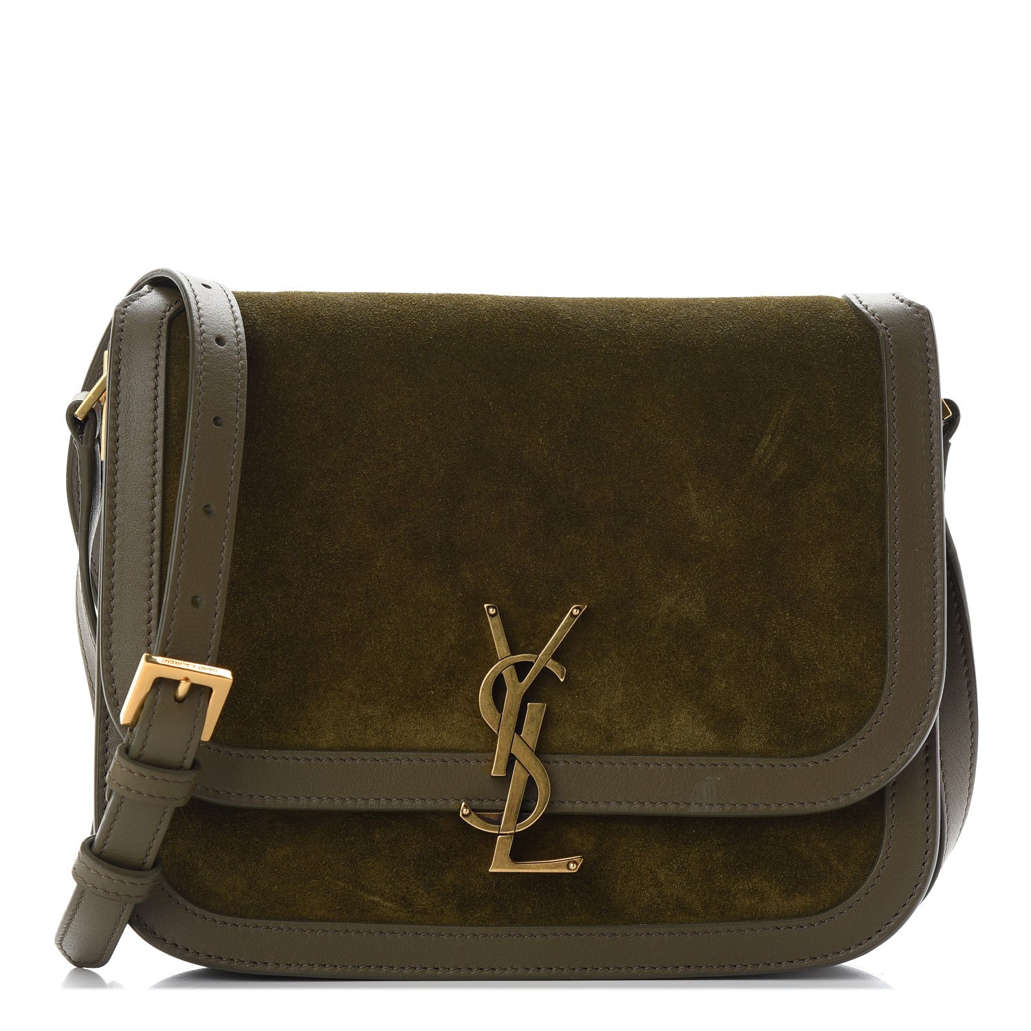 YSL SUEDE CALFSKIN SOLFERINO MEDIUM CROSSBODY BAG