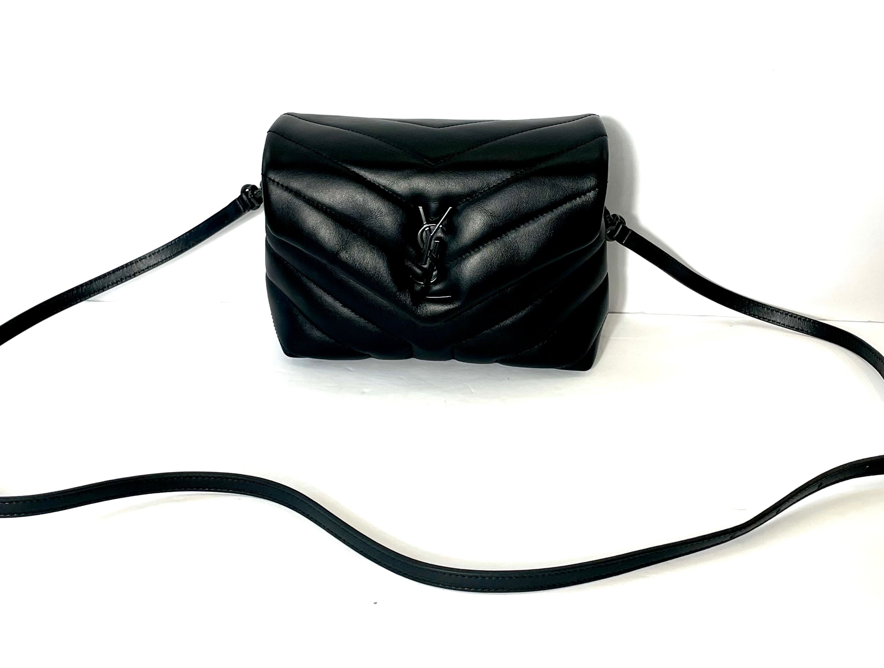 YSL QUILTED Y CALFSKIN LOULOU TOY SHOULDER BAG