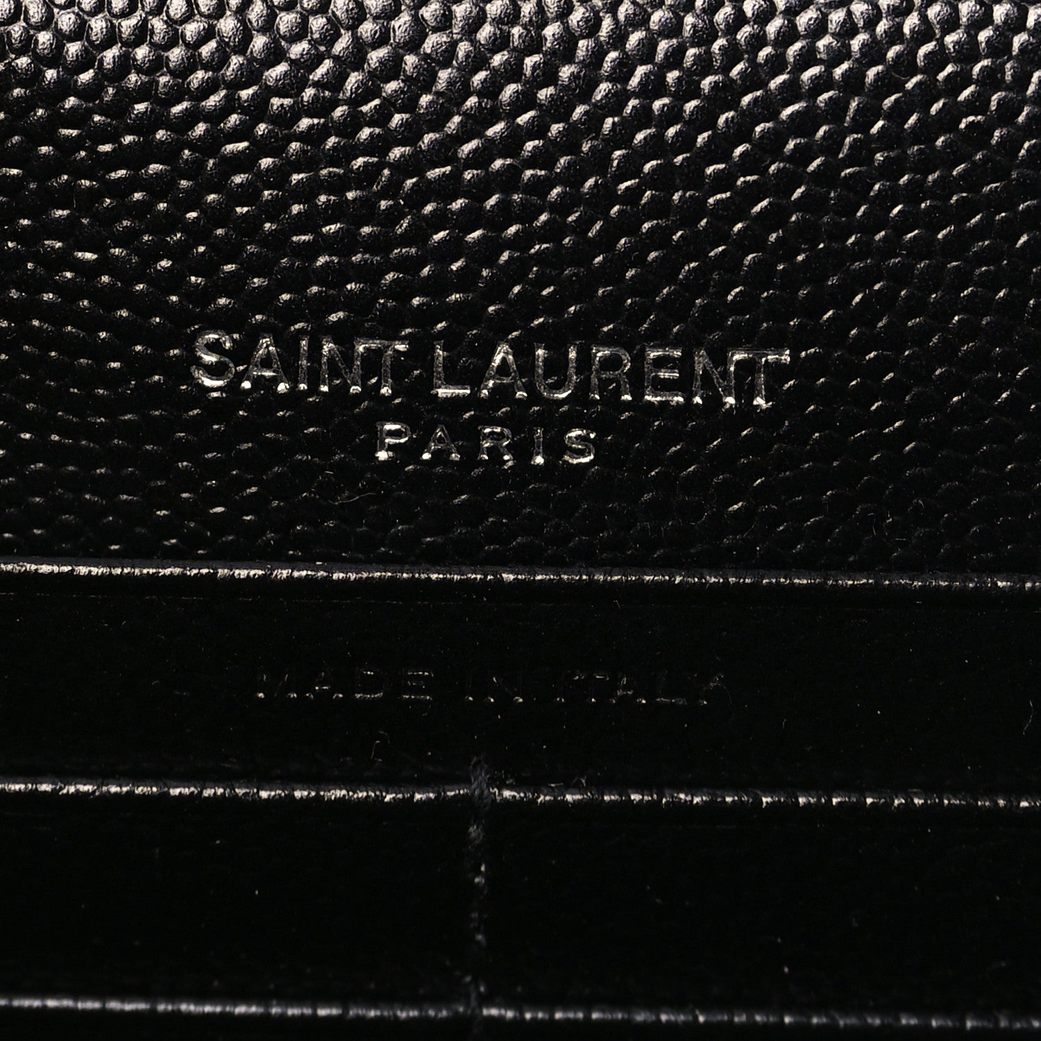 YSL MONOGRAM GRAIN DE POUDRE WALLET ON CHAIN